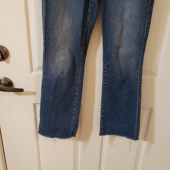Joe's Jeans High Rise Cropped Boot Denim The Callie Raw Hem Size 24 - Picture 8 of 10
